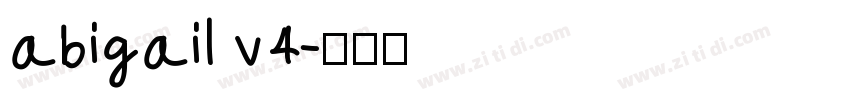 abigail v4字体转换